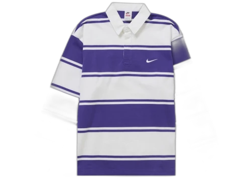 Supreme Nike Stripe Rugby Purple