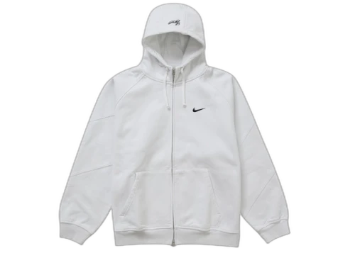 Supreme Nike Zip Up Hooded Sweatshirt White