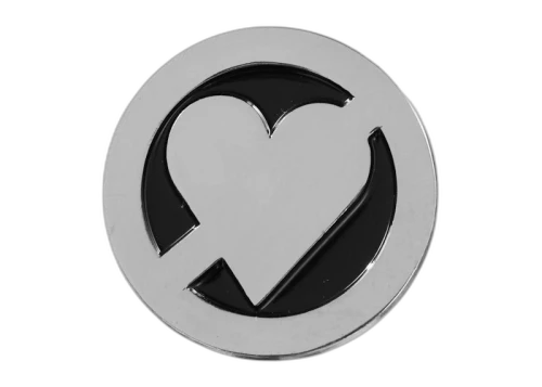 Supreme No Love Pin Silver