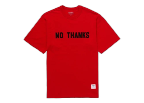 Supreme No Thanks S/S Top Red
