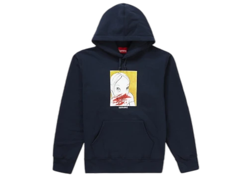 Supreme Nose Bleed Hooded Sweatshirt Navy
