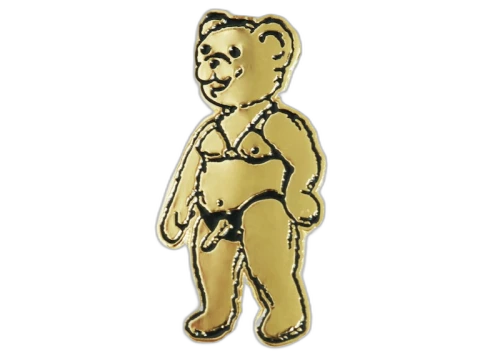 Supreme Not Sorry Pin Gold