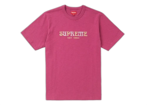 Supreme Nouveau Logo Tee Dark Magenta