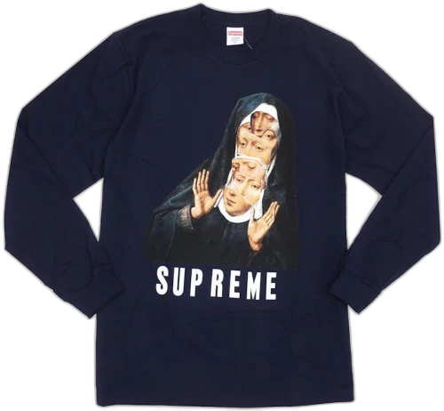 Supreme Nun LS Tee Navy