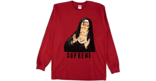 Supreme Nun LS Tee Red