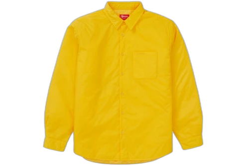 Supreme Nylon Filled Shirt Yellow