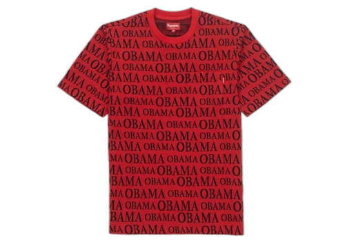 Supreme Obama Jacquard S/S Top Red