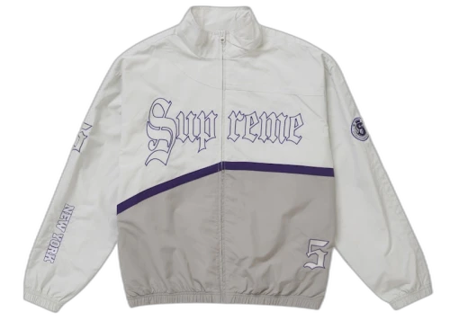 Supreme Old English Track Jacket White