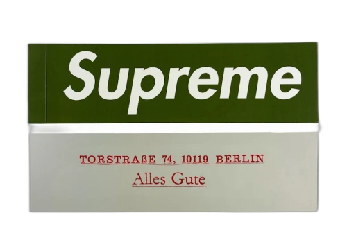 Supreme Olive Berlin Store Opening Box Logo Sticker