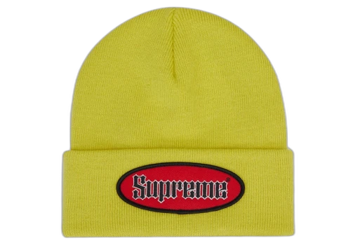 Supreme Oval Patch Beanie (SS22) Yellow