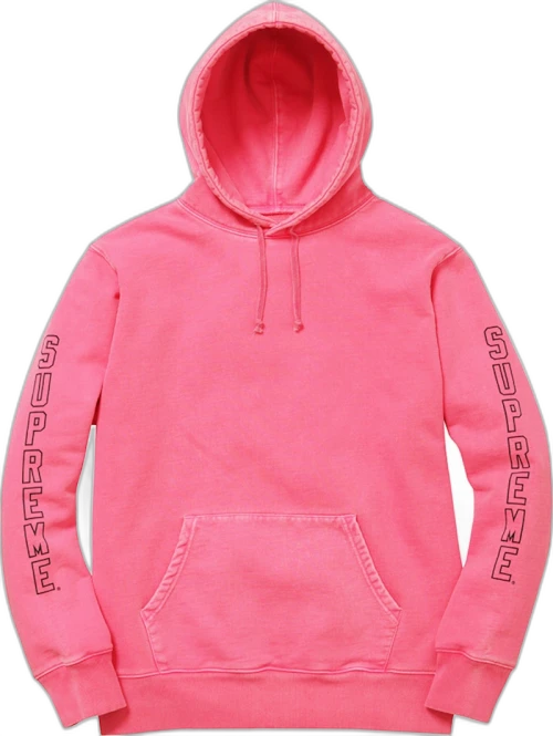 Supreme Over Dyed Hooded Sweatshirt Pink