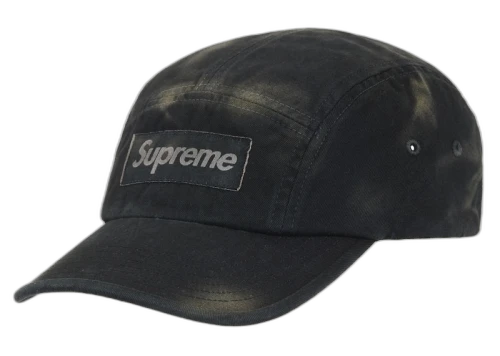 Supreme Overdyed Camp Cap Black