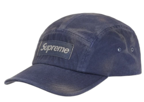 Supreme Overdyed Camp Cap Navy