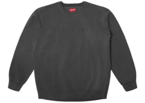 Supreme Overdyed Crewneck Sweatshirt Black