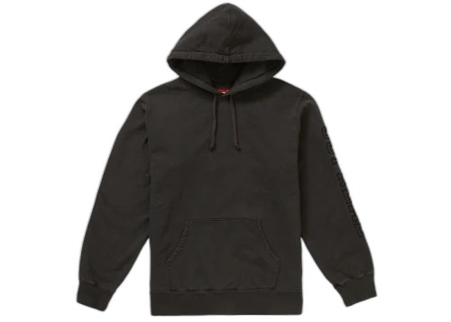 Supreme Overdyed Hooded Sweatshirt Black