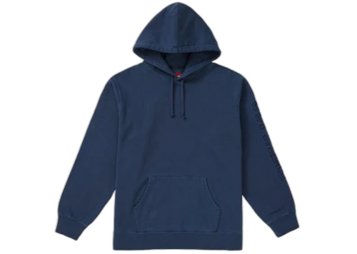 Supreme Overdyed Hooded Sweatshirt Navy