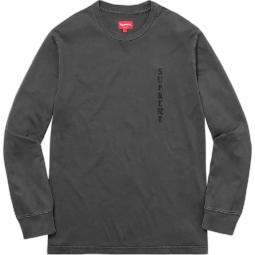 Supreme Overdyed L/S Top Black