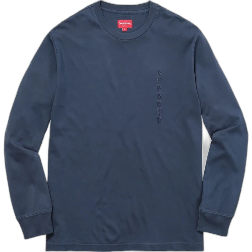 Supreme Overdyed L/S Top Navy