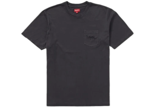 Supreme Overdyed Pocket Tee Black