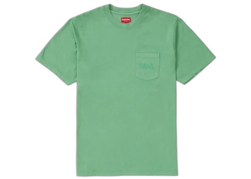 Supreme Overdyed Pocket Tee Green