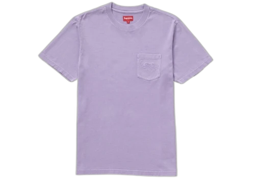Supreme Overdyed Pocket Tee Purple