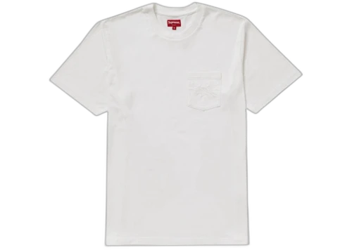 Supreme Overdyed Pocket Tee White