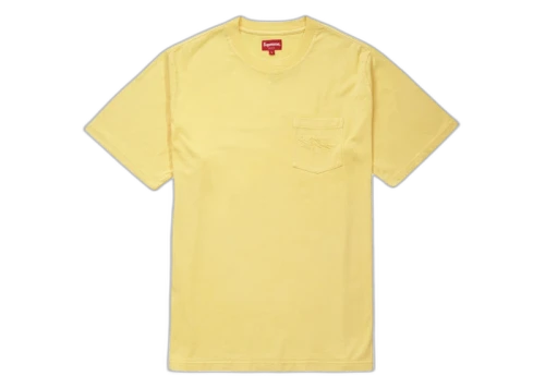 Supreme Overdyed Pocket Tee Yellow