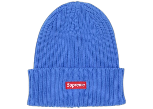 Supreme Overdyed Ribbed Beanie (SS18) Washed Royal