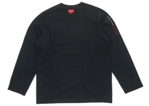 Supreme Paneled L/S Top Black