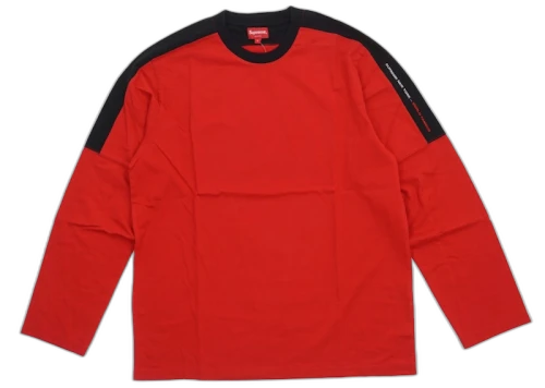 Supreme Paneled L/S Top Red