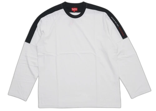 Supreme Paneled L/S Top White