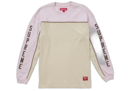 Supreme Paneled Piping L/S Top Pink
