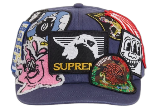 Supreme Patches 6-Panel Navy