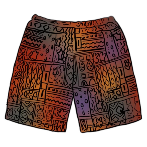 Supreme Patchwork Knit Short Multicolor