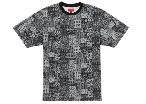 Supreme Patchwork Paisley S/S Top Black