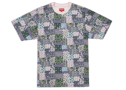 Supreme Patchwork Paisley S/S Top Pink