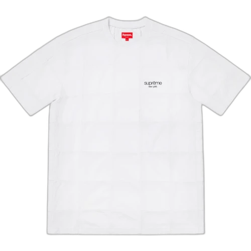 Supreme Patchwork Pique Tee White