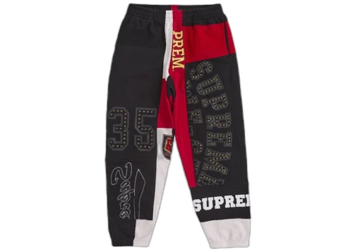 Supreme Patchwork Sweatpant (SS25) Black