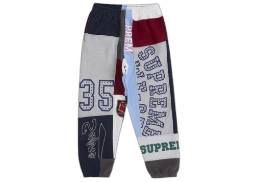 Supreme Patchwork Sweatpant (SS25) Navy