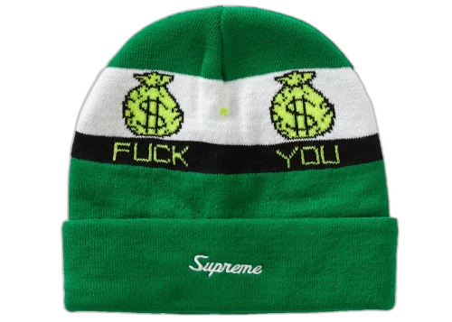 Supreme Pay Me Beanie Green