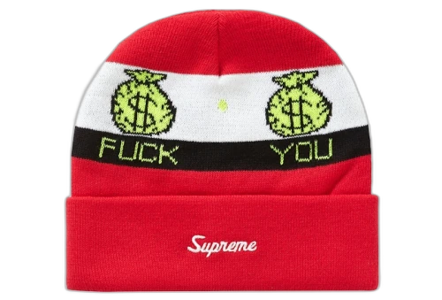 Supreme Pay Me Beanie Red