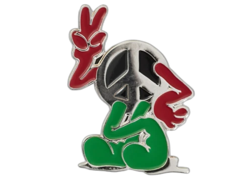 Supreme Peace Pin Silver
