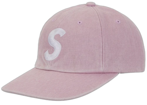 Supreme Pigment Coated Canvas S Logo 6-Panel Pink