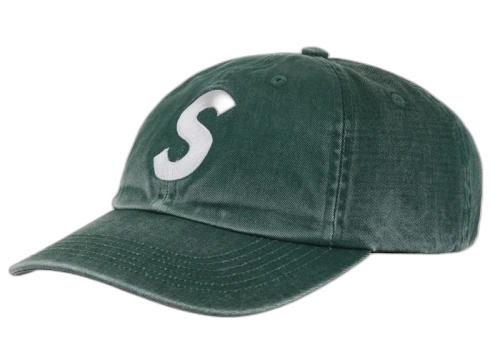 Supreme Pigment Coated S Logo 6-Panel Green