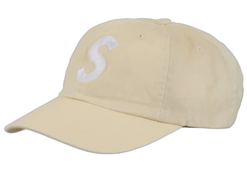 Supreme Pigment Coated S Logo 6-Panel Light Tan