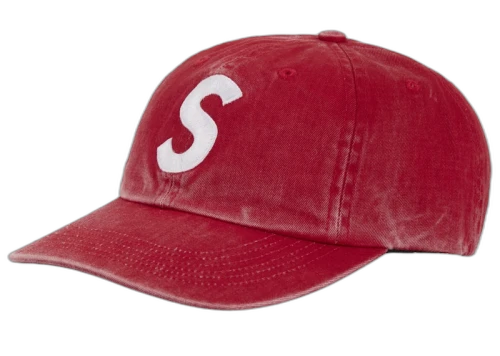 Supreme Pigment Coated S Logo 6-Panel Red