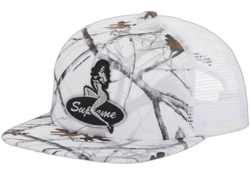 Supreme Pinup Mesh Back 5-Panel White Camo