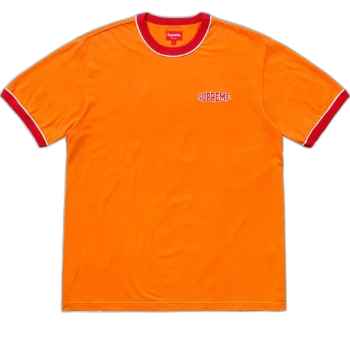 Supreme Piping Ringer Tee Orange