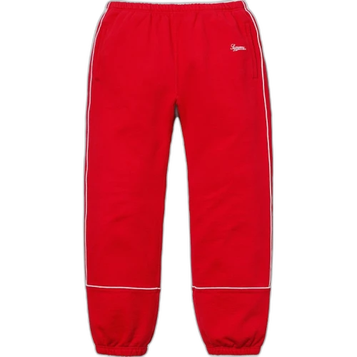 Supreme Piping Sweatpant Red