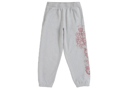 Supreme Pitbulls Embroidered Sweatpant Heather Grey
